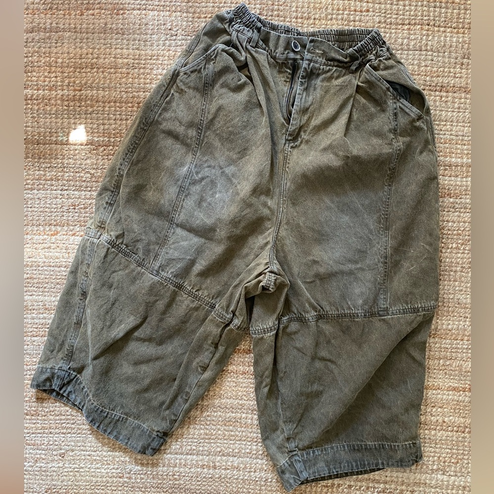 GREEN/BROWN WIDE BARREL PANT SZ M/L